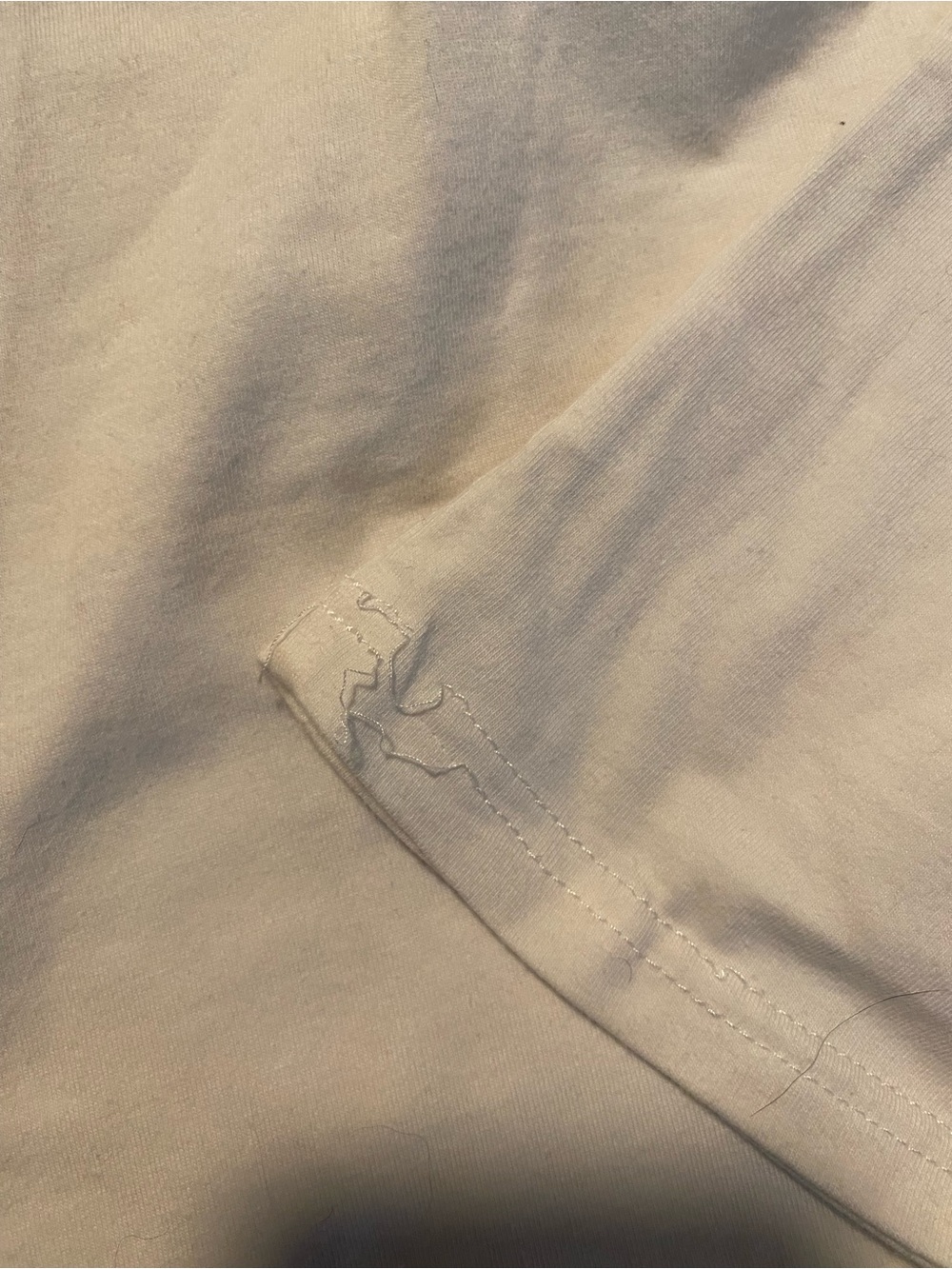 Classic White Racerback Cropped Tank Top - Size Large - Picture 6 of 6